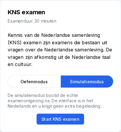 Spiegelechte examensimulaties